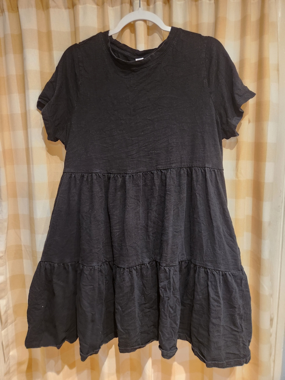 Old Navy Black Tiered Mini Dress